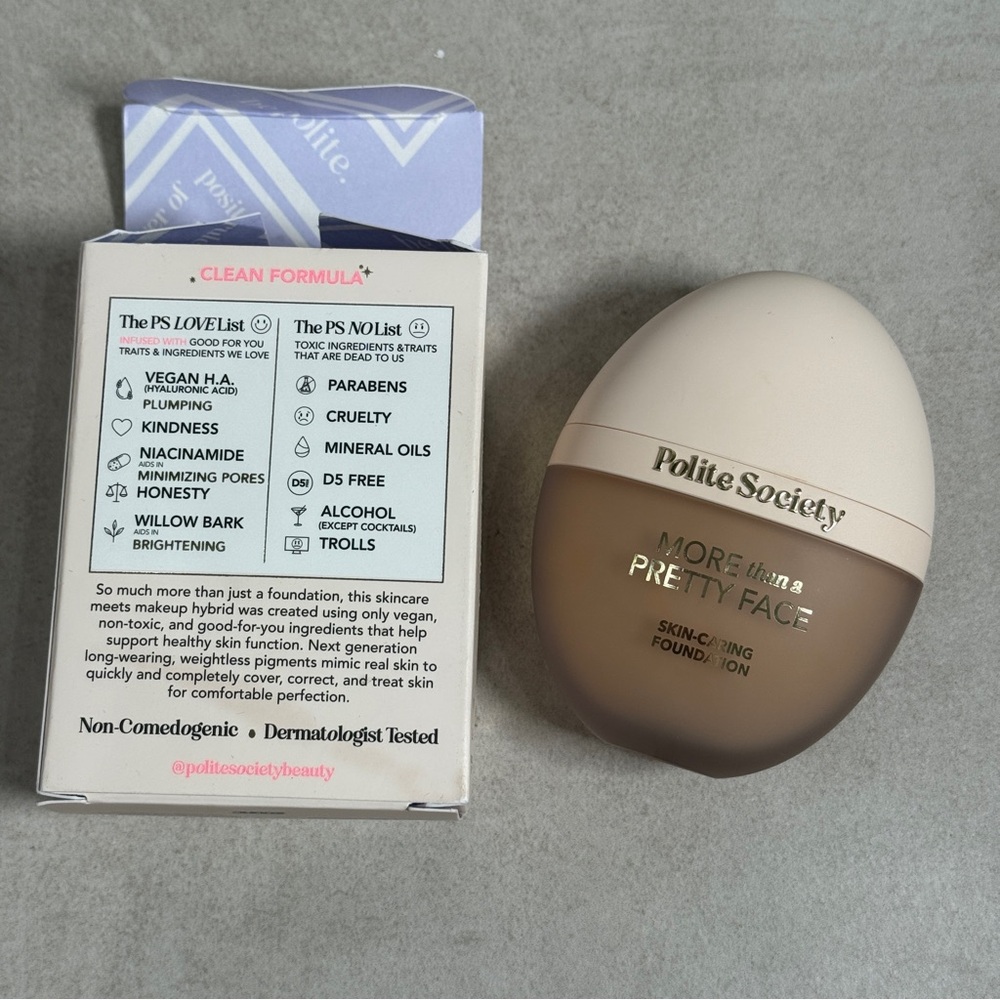 Polite Society More Than A Pretty Face Foundation Light Warm New - Picture 3 of 4